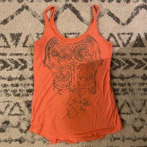 Graphic Scoop Neck Tank Top